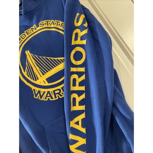 Golden State Warriors Hoodie Mens Large Blue Hoodie NBA Basketball Pull Over - Picture 3 of 5
